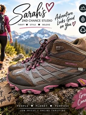 Merrell Women's Brown and Pink Trail Hiking Shoes